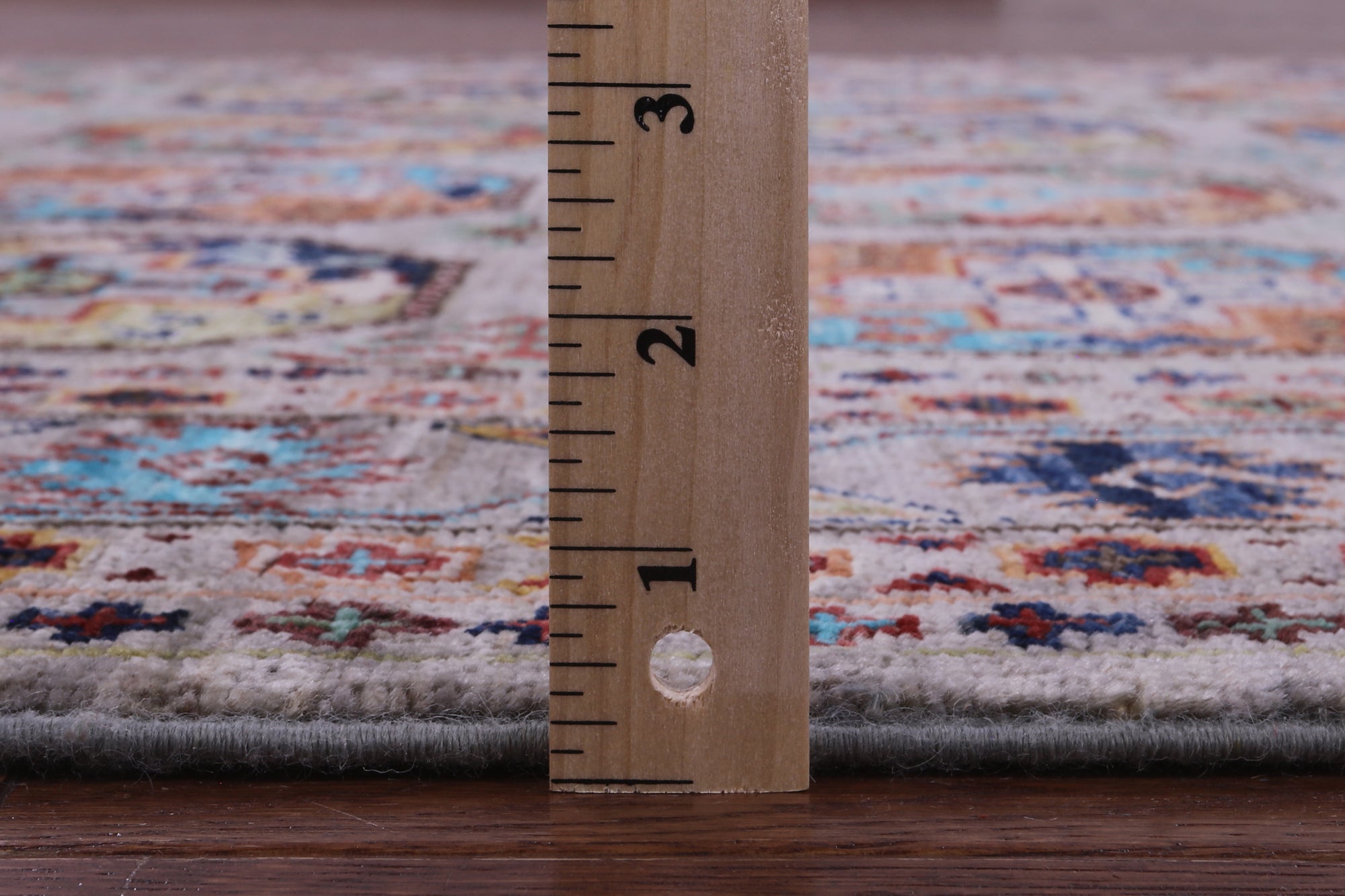 Grey Turkmen Ersari Hand Knotted Wool Rug - 5' 2" X 6' 11" - Golden Nile