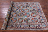 Grey Turkmen Ersari Hand Knotted Wool Rug - 5' 2" X 6' 11" - Golden Nile
