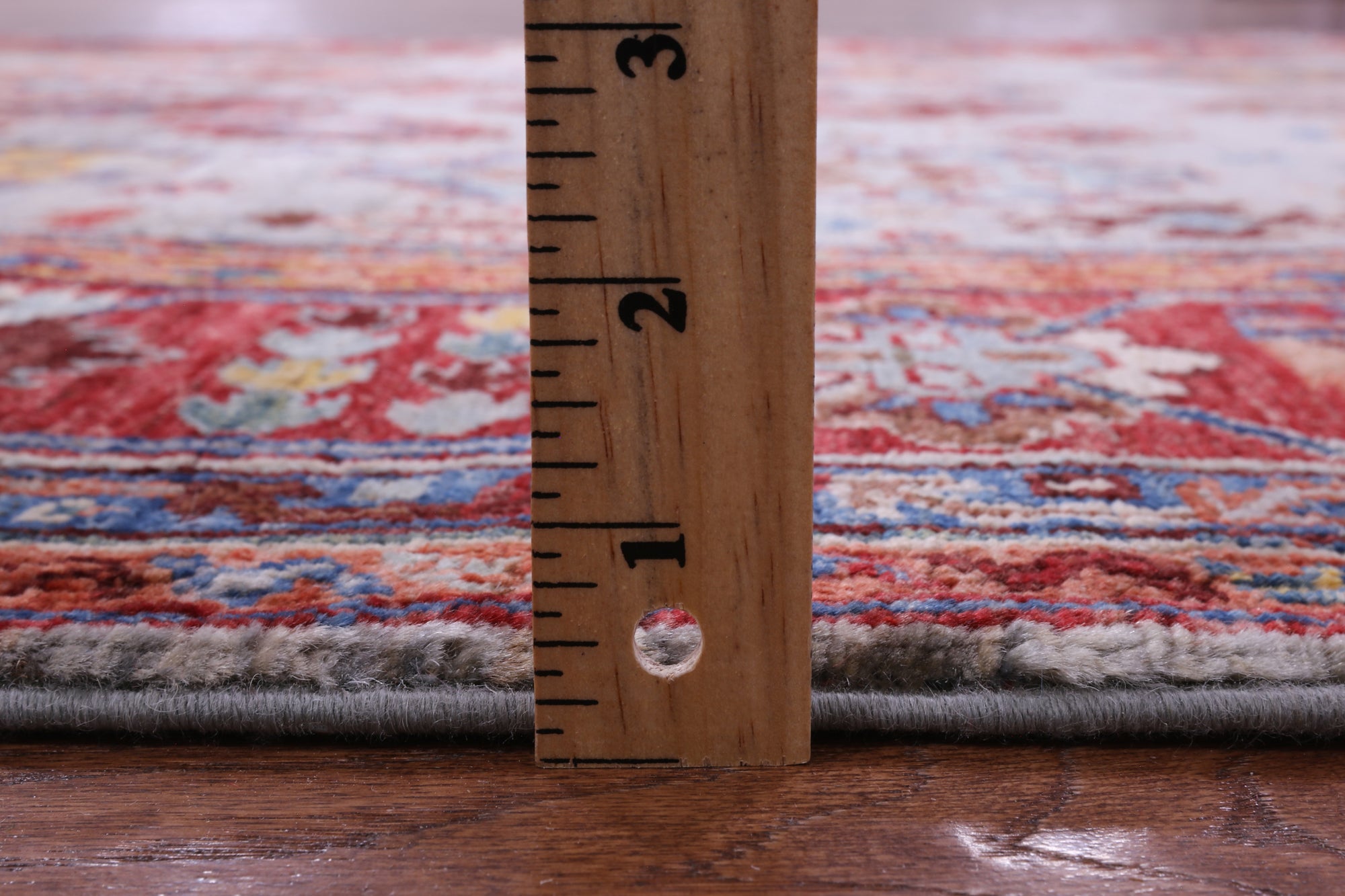 Grey Turkmen Ersari Hand Knotted Wool Rug - 5' 0" X 6' 8" - Golden Nile