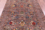 Peshawar Hand Knotted Wool Rug - 5' 1" X 6' 9" - Golden Nile