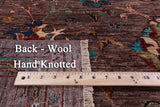 Peshawar Hand Knotted Wool Rug - 5' 1" X 6' 9" - Golden Nile