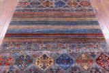 Khorjin Persian Gabbeh Hand Knotted Wool Rug - 5' 7" X 7' 11" - Golden Nile
