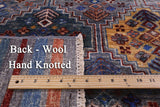 Khorjin Persian Gabbeh Hand Knotted Wool Rug - 5' 7" X 7' 11" - Golden Nile