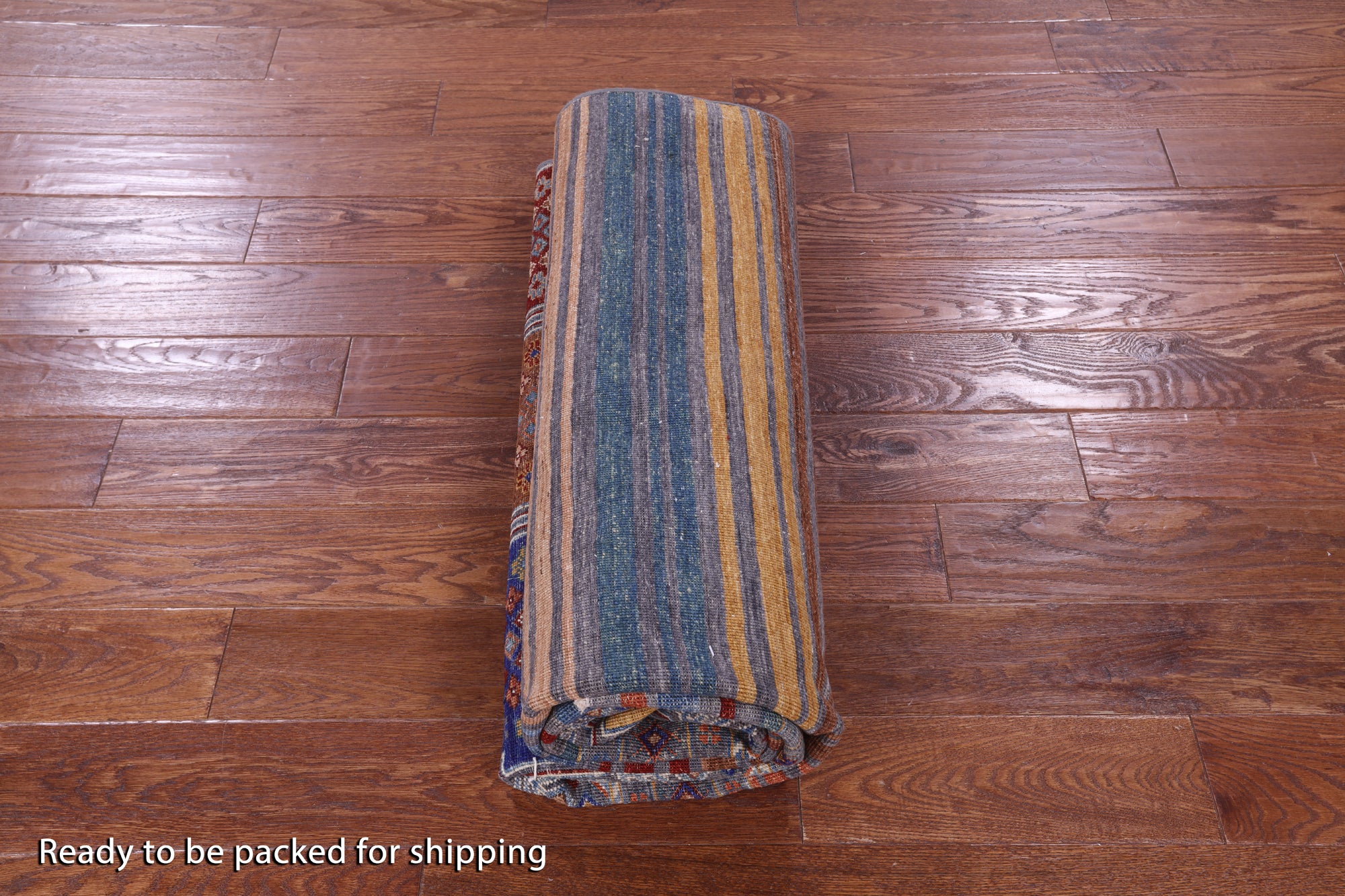 Khorjin Persian Gabbeh Hand Knotted Wool Rug - 5' 7" X 7' 11" - Golden Nile
