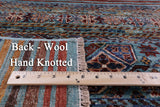 Khorjin Persian Gabbeh Hand Knotted Wool Rug - 5' 7" X 8' 2" - Golden Nile