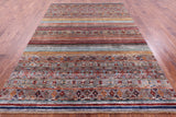 Khorjin Persian Gabbeh Hand Knotted Wool Rug - 7' 0" X 10' 0" - Golden Nile