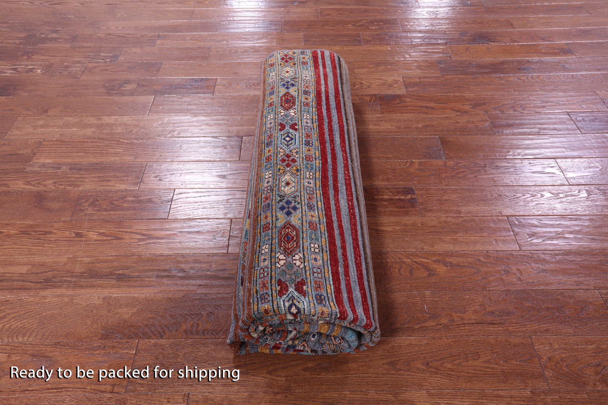 Khorjin Persian Gabbeh Hand Knotted Wool Rug - 7' 0" X 10' 0" - Golden Nile