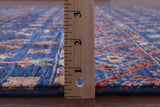 Blue Tribal Persian Gabbeh Handmade Wool Rug - 5' 7" X 8' 2" - Golden Nile
