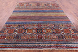 Khorjin Persian Gabbeh Handmade Wool Rug - 8' 0" X 9' 10" - Golden Nile