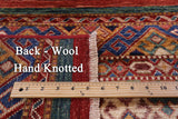 Khorjin Persian Gabbeh Hand Knotted Wool Rug - 6' 7" X 8' 9" - Golden Nile