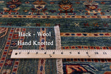 Khorjin Persian Gabbeh Hand Knotted Wool Rug - 4' 7" X 6' 6" - Golden Nile
