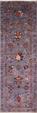 Grey Peshawar Hand Knotted Wool Runner Rug - 2' 11" X 8' 7" - Golden Nile