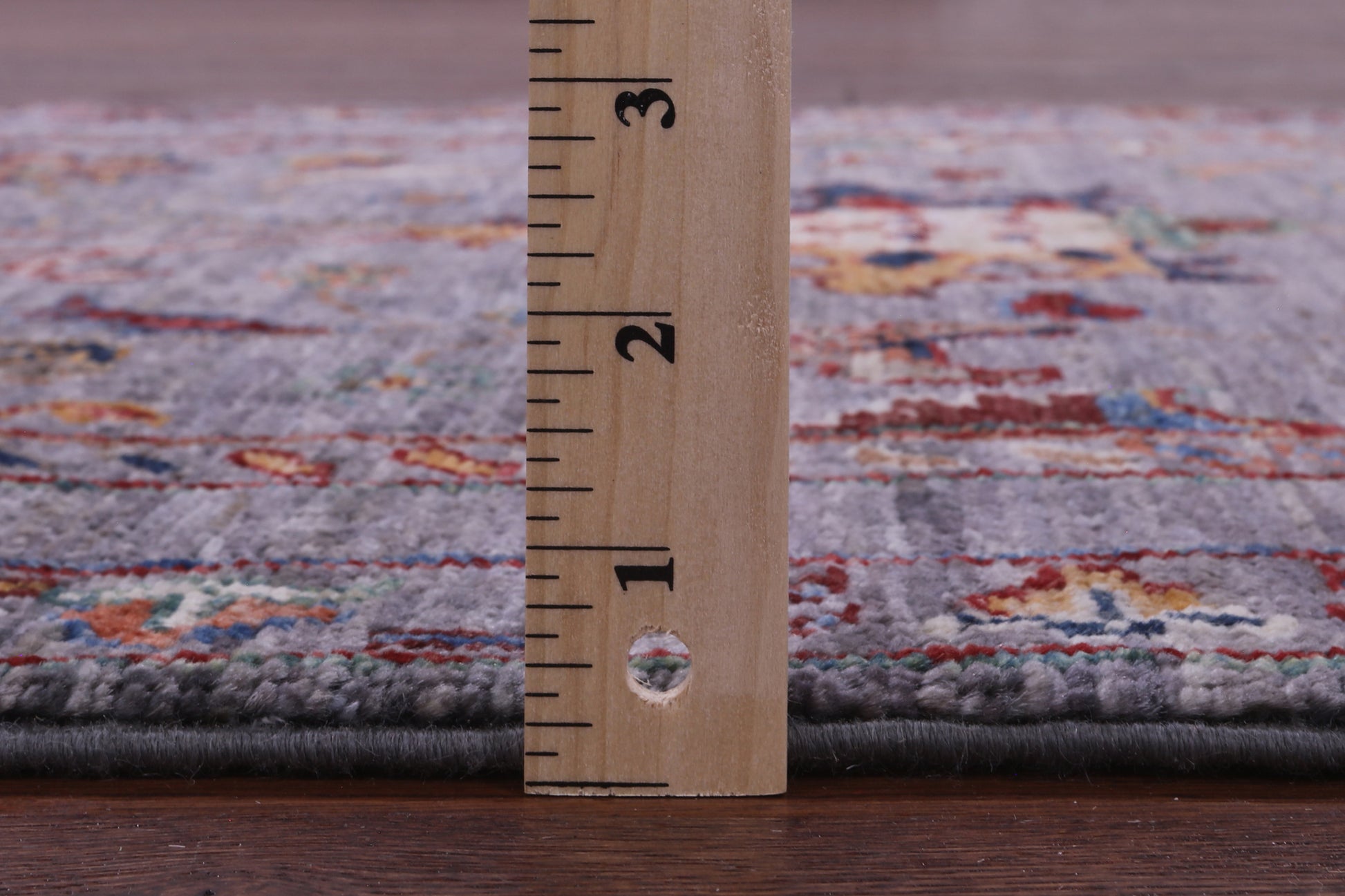 Grey Peshawar Hand Knotted Wool Runner Rug - 2' 11" X 8' 7" - Golden Nile