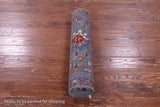 Grey Peshawar Hand Knotted Wool Runner Rug - 2' 11" X 8' 7" - Golden Nile
