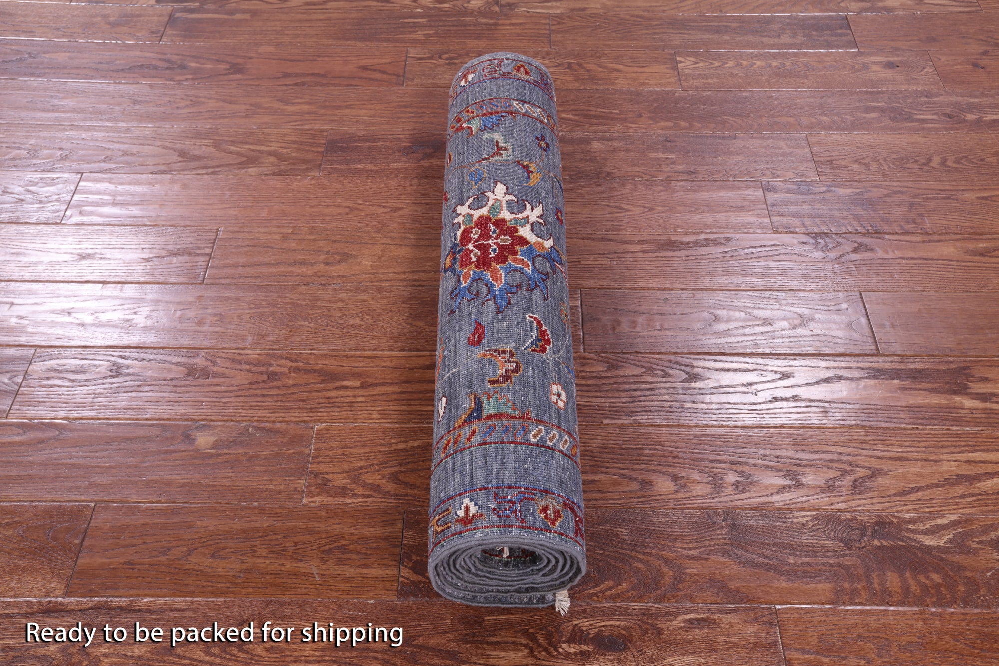 Grey Peshawar Hand Knotted Wool Runner Rug - 2' 11" X 8' 7" - Golden Nile