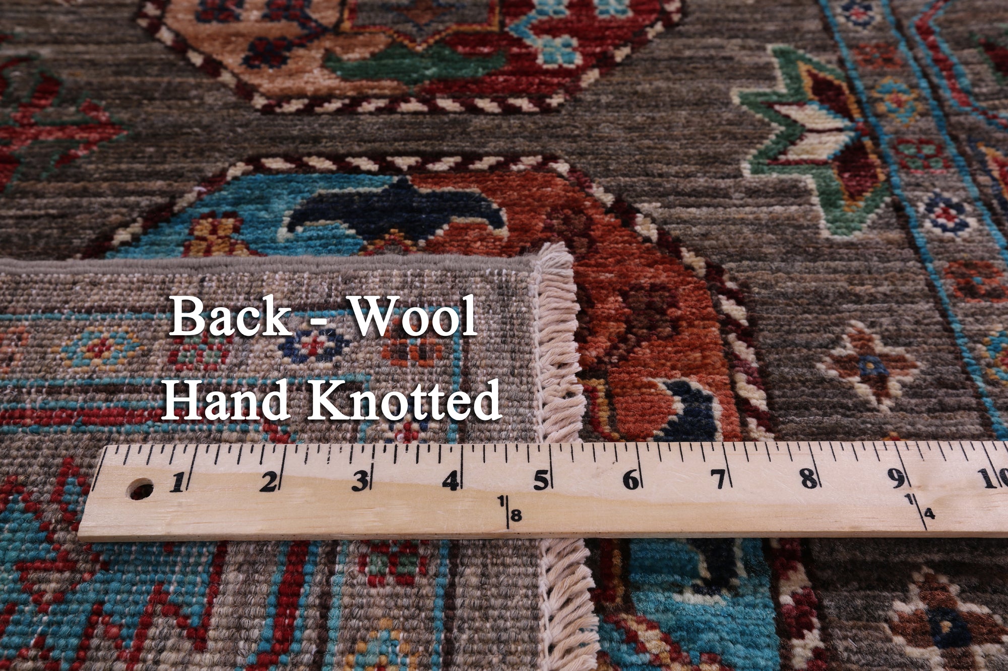 Turkmen Ersari Hand Knotted Wool Runner Rug - 2' 7" X 10' 1" - Golden Nile