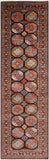 Brown Turkmen Ersari Hand Knotted Wool Runner Rug - 2' 9" X 9' 4" - Golden Nile