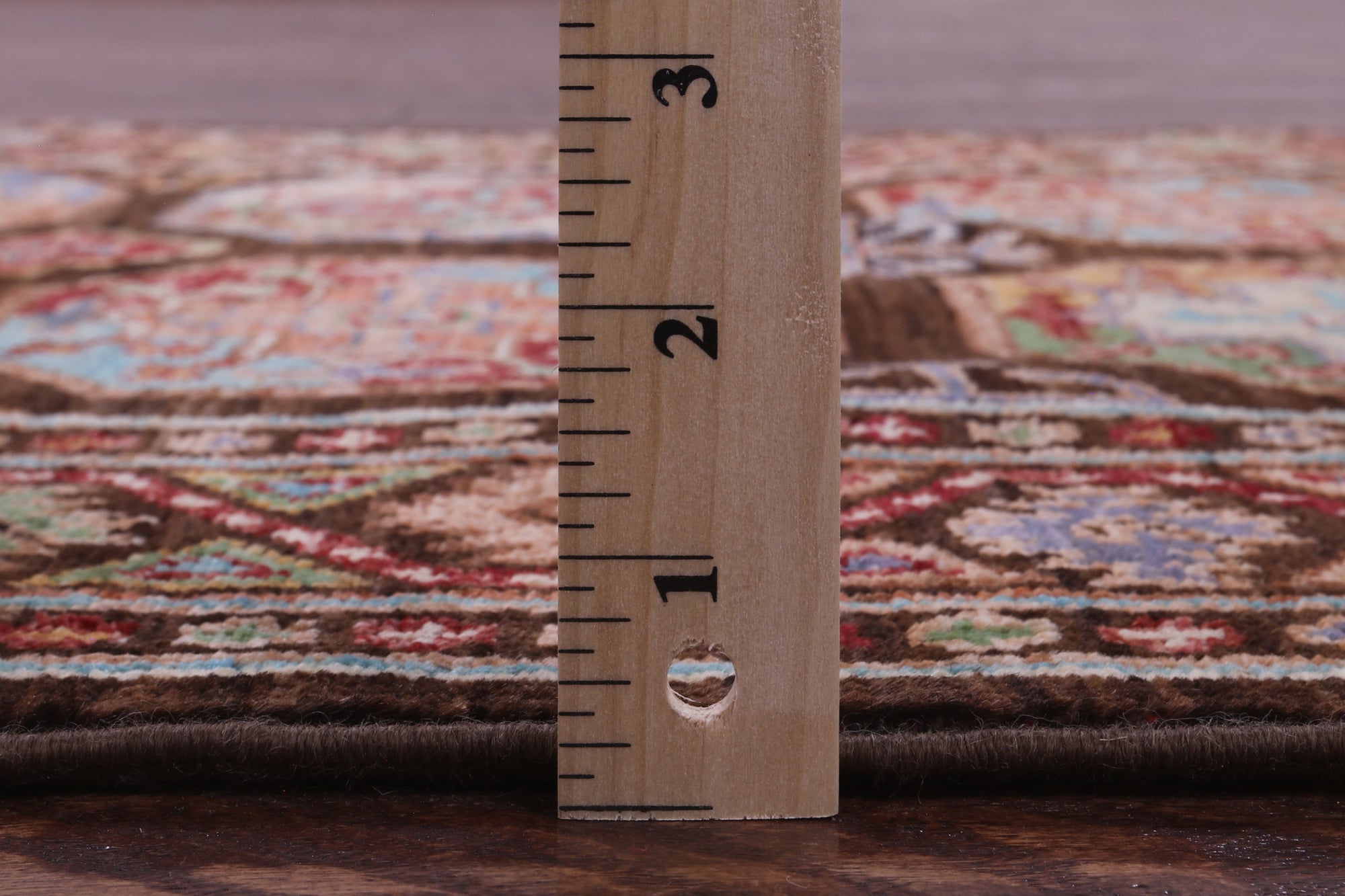 Brown Turkmen Ersari Hand Knotted Wool Runner Rug - 2' 9" X 9' 4" - Golden Nile