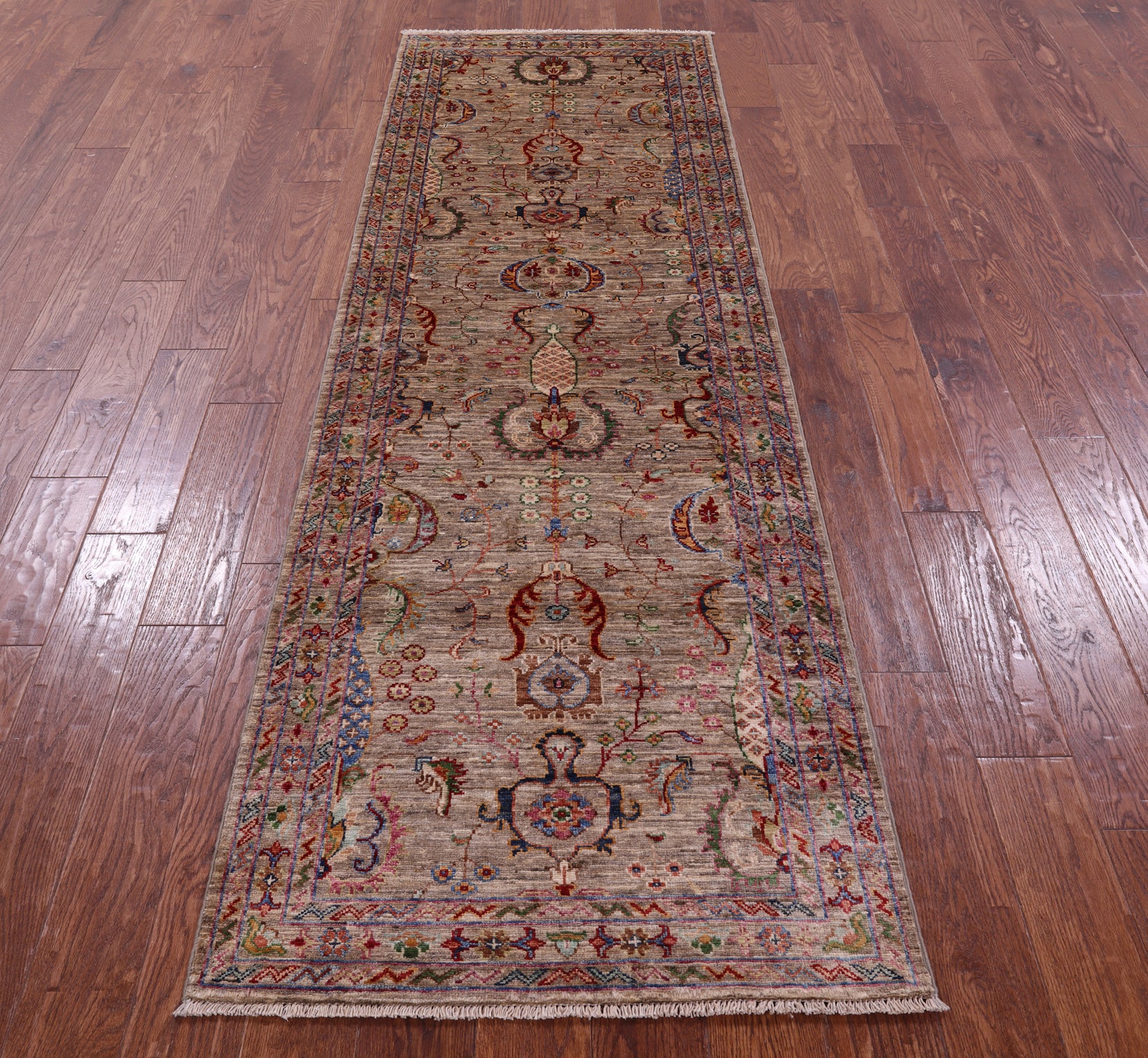 Peshawar Handmade Wool Runner Rug - 2' 8" X 8' 6" - Golden Nile