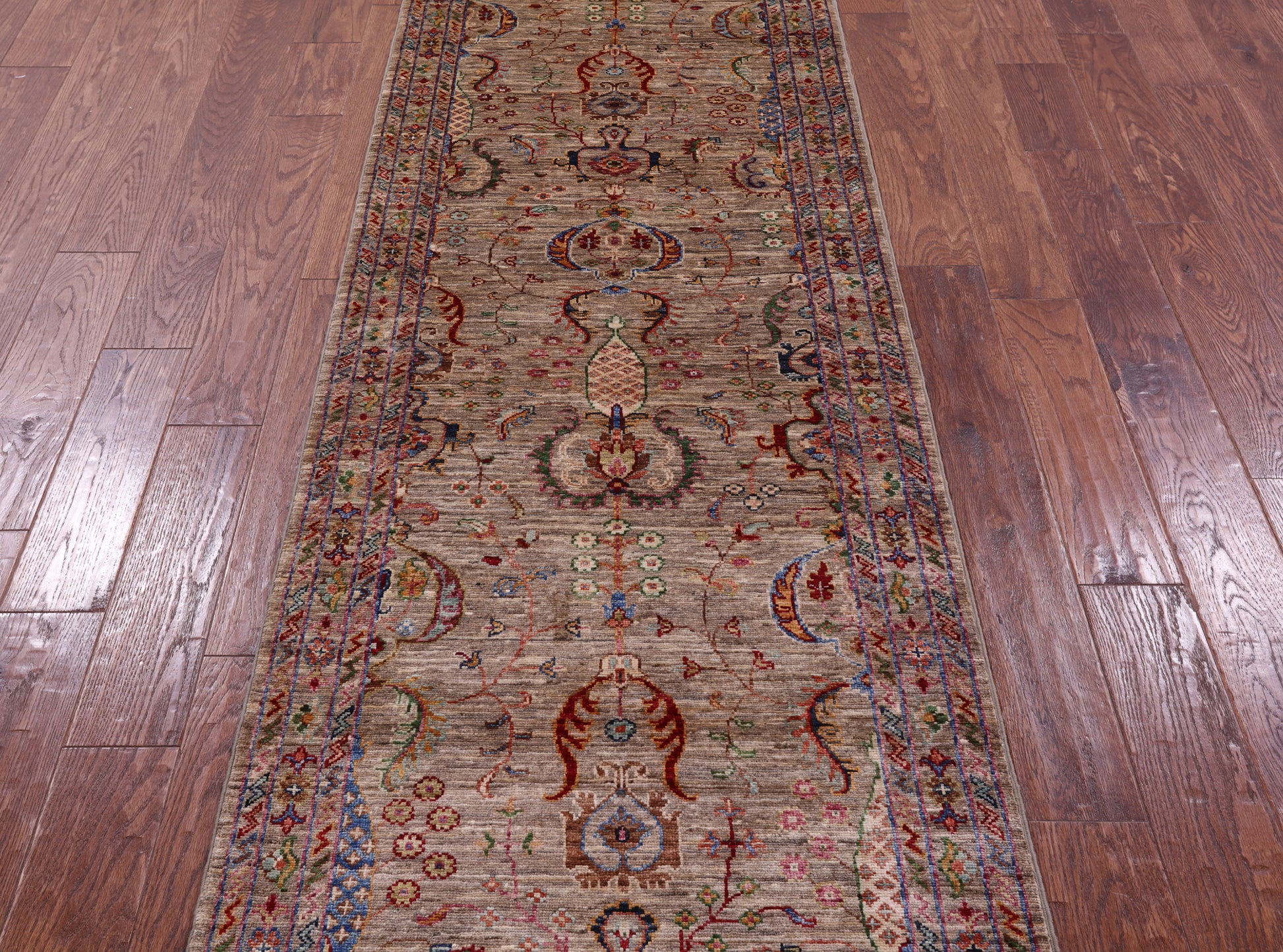 Peshawar Handmade Wool Runner Rug - 2' 8" X 8' 6" - Golden Nile