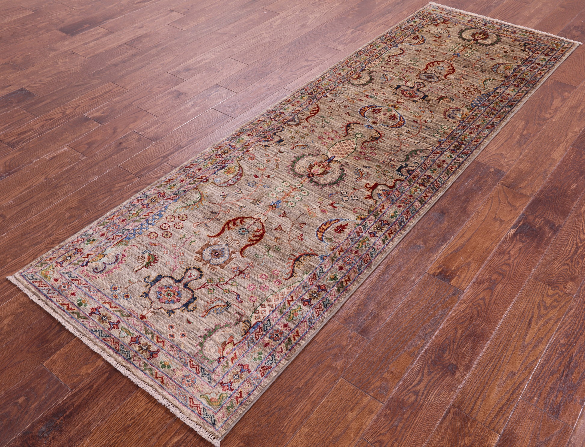 Peshawar Handmade Wool Runner Rug - 2' 8" X 8' 6" - Golden Nile