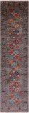 Turkmen Ersari Handmade Wool Runner Rug - 2' 8" X 10' 1" - Golden Nile