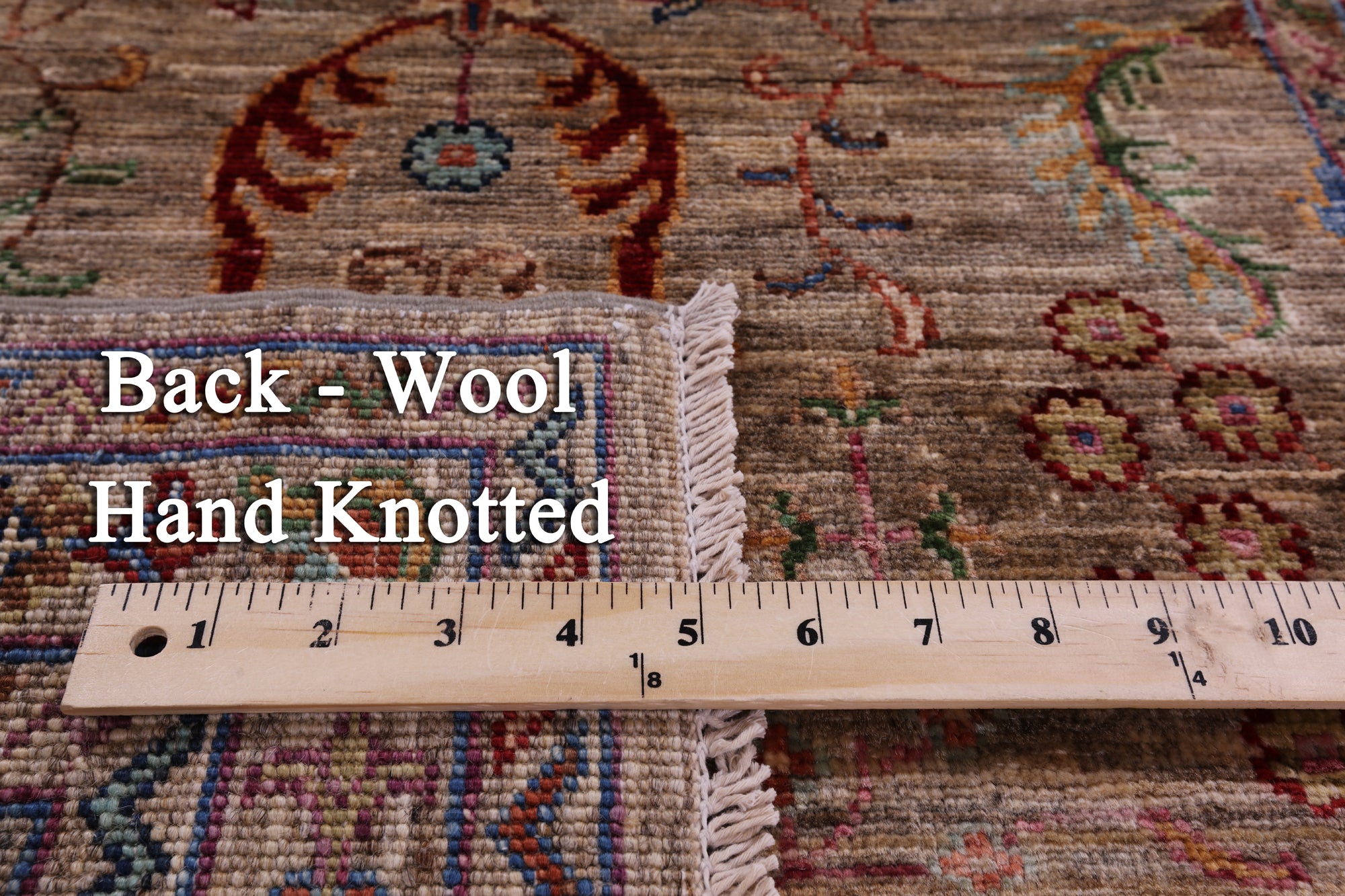 Peshawar Hand Knotted Wool Runner Rug - 2' 8" X 8' 6" - Golden Nile