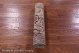 Peshawar Hand Knotted Wool Runner Rug - 2' 8" X 8' 6" - Golden Nile