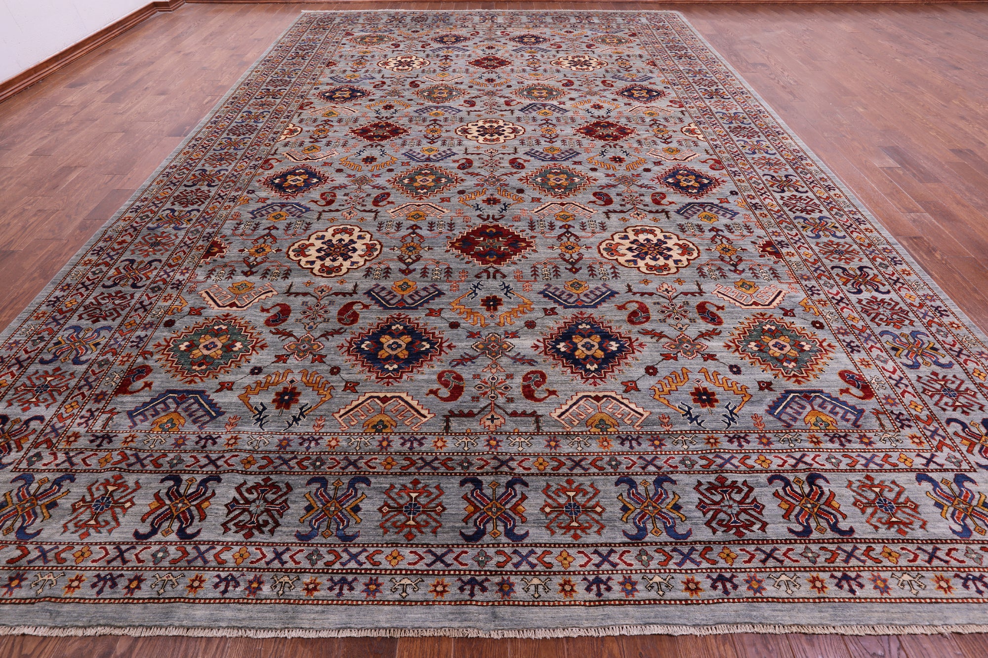 Persian Fine Serapi Hand Knotted Wool Rug - 11' 7" X 17' 5" - Golden Nile