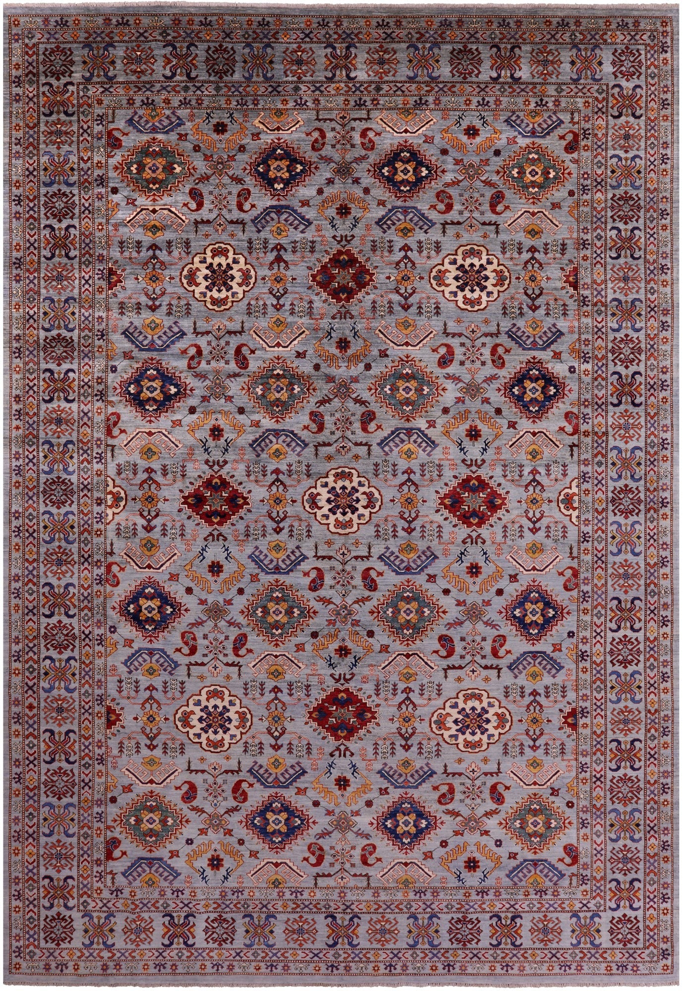Persian Fine Serapi Hand Knotted Wool Rug - 11' 7" X 17' 5" - Golden Nile