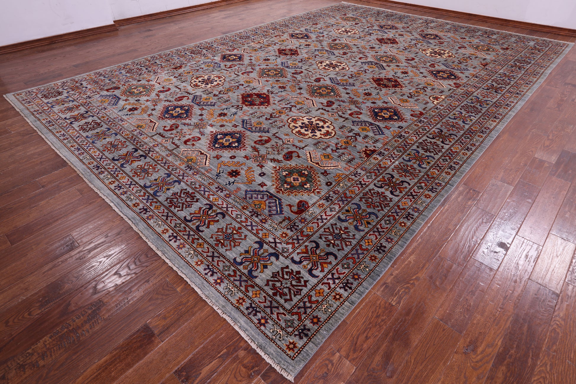 Persian Fine Serapi Hand Knotted Wool Rug - 11' 7" X 17' 5" - Golden Nile