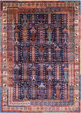 Persian Fine Serapi Hand Knotted Wool Rug - 5' 0" X 6' 10" - Golden Nile