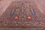 Persian Fine Serapi Hand Knotted Wool Rug - 8' 11" X 12' 0" - Golden Nile