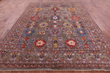 Persian Fine Serapi Hand Knotted Wool Rug - 8' 11" X 12' 0" - Golden Nile