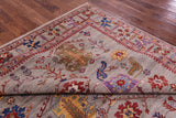 Persian Fine Serapi Hand Knotted Wool Rug - 8' 1" X 9' 8" - Golden Nile