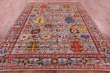 Persian Fine Serapi Hand Knotted Wool Rug - 8' 2" X 9' 11" - Golden Nile