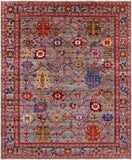 Persian Fine Serapi Hand Knotted Wool Rug - 8' 2" X 9' 11" - Golden Nile