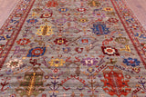 Persian Fine Serapi Hand Knotted Wool Rug - 8' 2" X 9' 11" - Golden Nile
