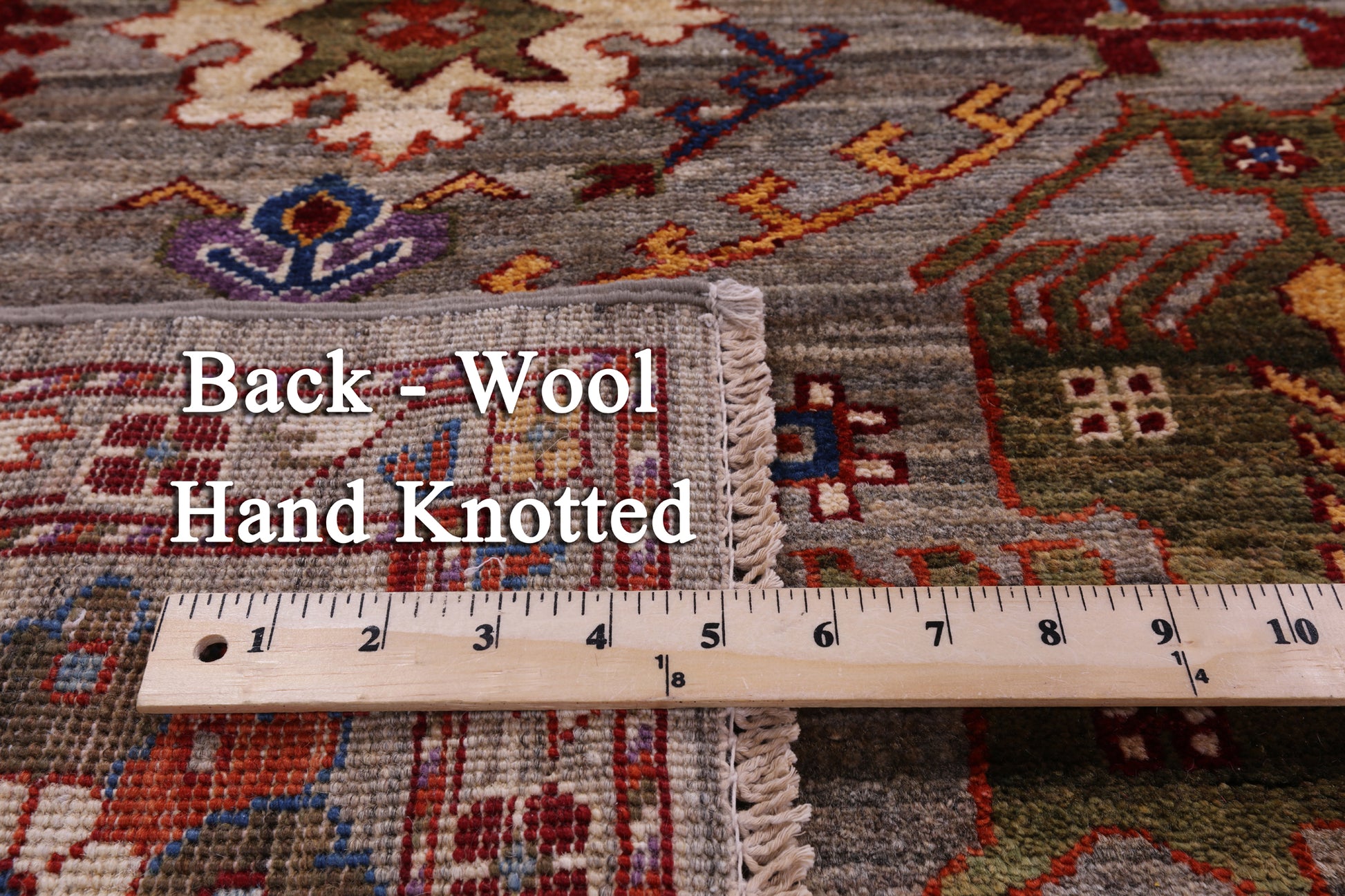 Persian Fine Serapi Hand Knotted Wool Rug - 8' 2" X 9' 11" - Golden Nile