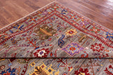 Persian Fine Serapi Hand Knotted Wool Rug - 8' 2" X 9' 11" - Golden Nile