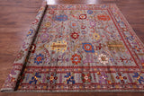 Persian Fine Serapi Hand Knotted Wool Rug - 8' 2" X 9' 11" - Golden Nile