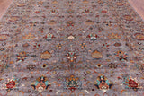 Peshawar Hand Knotted Wool Rug - 8' 9" X 12' 2" - Golden Nile