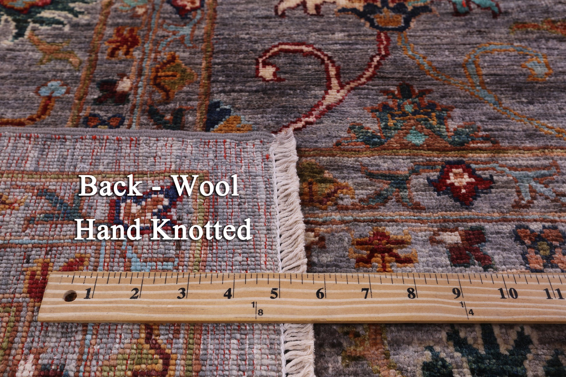 Peshawar Hand Knotted Wool Rug - 8' 9" X 12' 2" - Golden Nile
