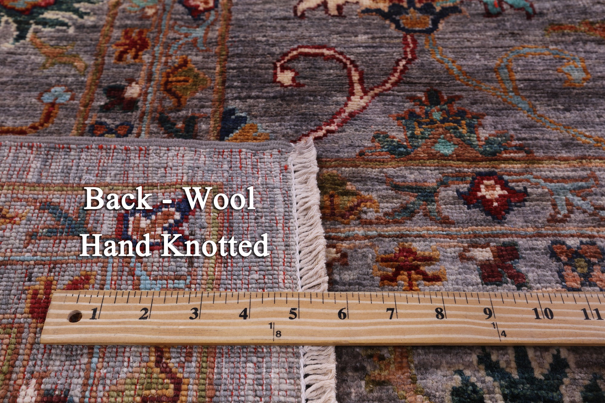 Peshawar Hand Knotted Wool Rug - 8' 9" X 12' 2" - Golden Nile