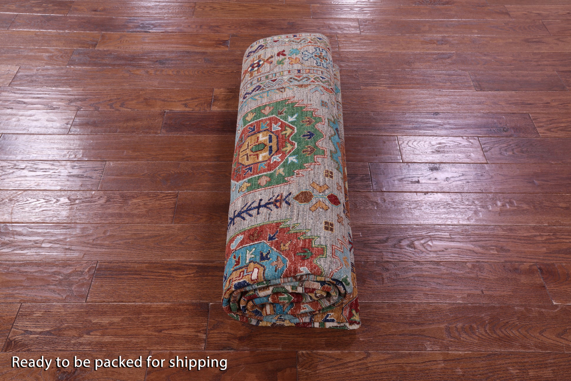 Turkmen Ersari Hand Knotted Wool Rug - 6' 9" X 9' 9" - Golden Nile