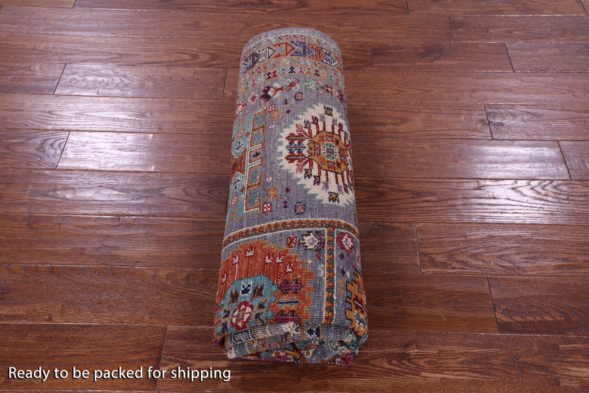 Grey Turkmen Ersari Handmade Wool Rug - 5' 1" X 6' 5" - Golden Nile