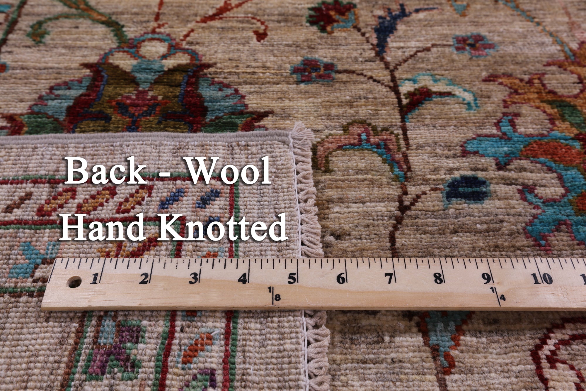 Peshawar Hand Knotted Wool Rug - 5' 1" X 6' 9" - Golden Nile