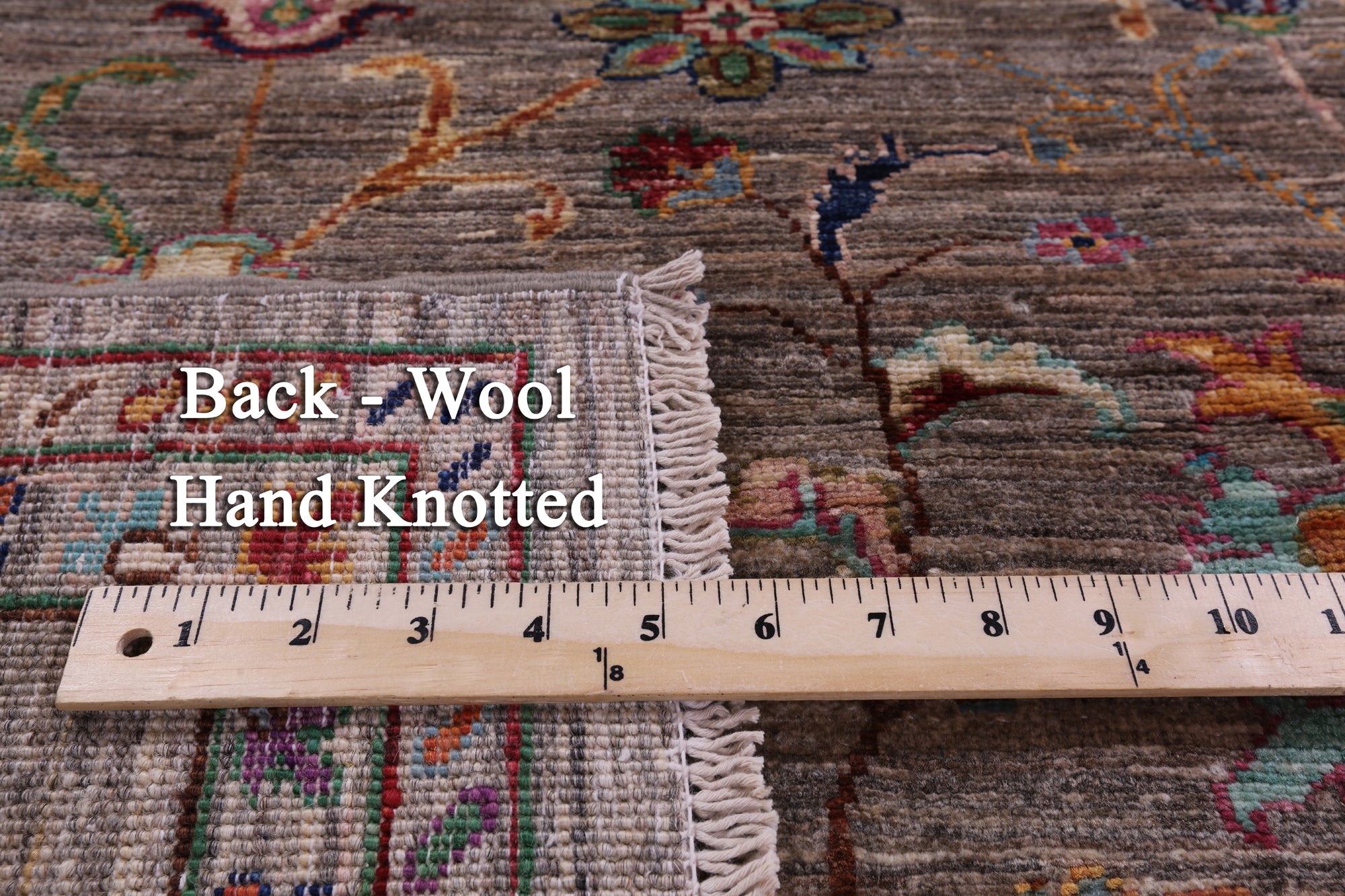 Peshawar Hand Knotted Wool Rug - 5' 1" X 6' 10" - Golden Nile