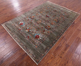 Peshawar Hand Knotted Wool Rug - 5' 8" X 8' 3" - Golden Nile
