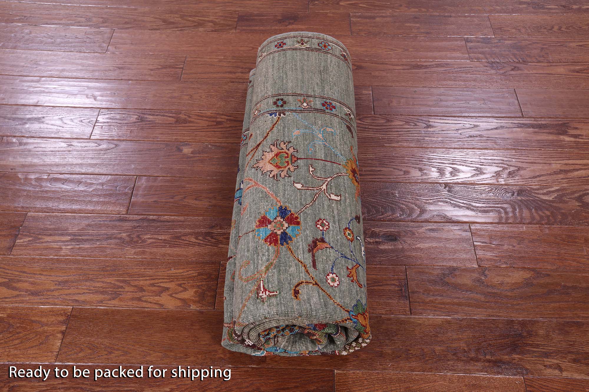Peshawar Hand Knotted Wool Rug - 5' 8" X 8' 3" - Golden Nile